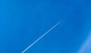 Preview wallpaper airplane, sky, minimalism, airplane track