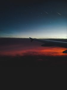 Preview wallpaper airplane, sky, wing