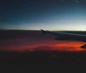 Preview wallpaper airplane, sky, wing