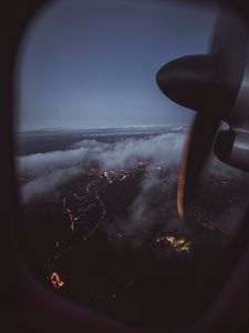 Preview wallpaper airplane, window, porthole, overview, view