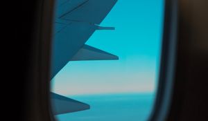 Preview wallpaper airplane, window, porthole, view, wing