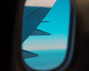 Preview wallpaper airplane, window, porthole, view, wing