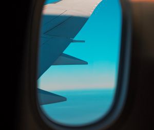 Preview wallpaper airplane, window, porthole, view, wing