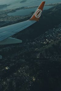Preview wallpaper airplane, wing, porthole