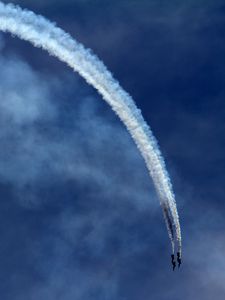 Preview wallpaper airplanes, sky, aerobatics, track