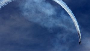 Preview wallpaper airplanes, sky, aerobatics, track