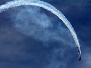 Preview wallpaper airplanes, sky, aerobatics, track