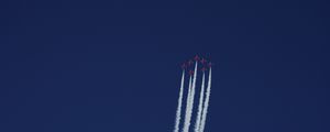 Preview wallpaper airplanes, smoke, aerobatics, stunt, flight