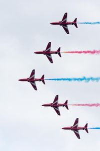Preview wallpaper airplanes, smoke, colorful, flight, aerobatics