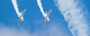 Preview wallpaper airplanes, smoke, sky, aerobatics, air shows