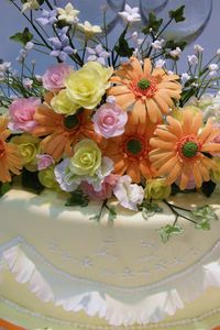 Preview wallpaper ake, flowers, icing, sweet