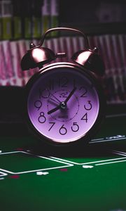Preview wallpaper alarm clock, clock, dial, table