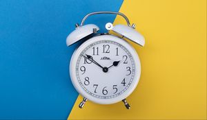 Preview wallpaper alarm clock, clock, time, white