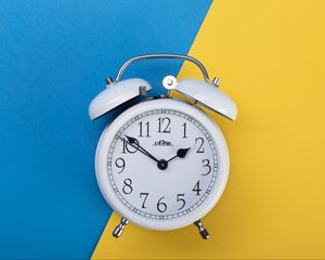 Preview wallpaper alarm clock, clock, time, white
