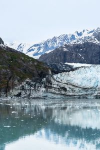 Preview wallpaper alaska, margerie, bay, glacier, reflection