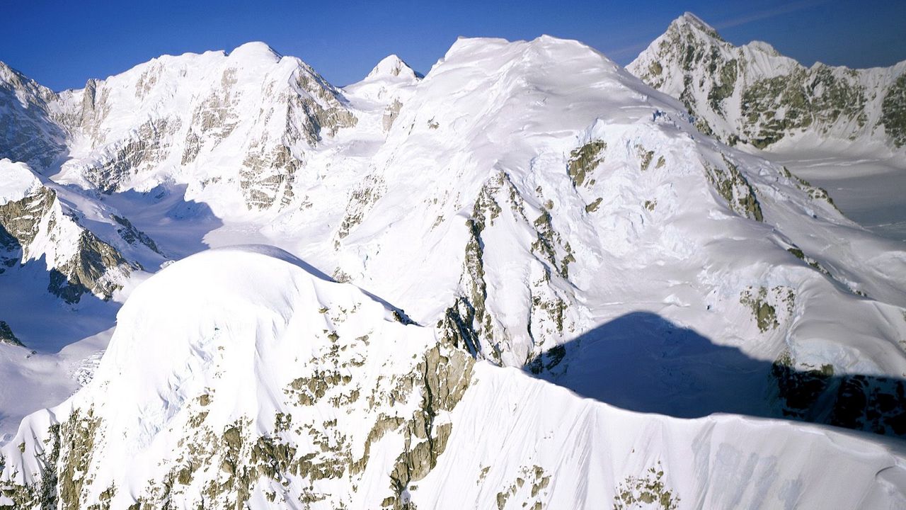Wallpaper alaska, mountains, snow, height