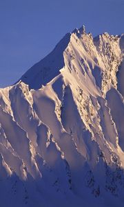 Preview wallpaper alaska, mountains, snow, top, shades