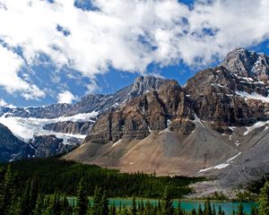 Preview wallpaper alberta, banff, canada, mountain, lake