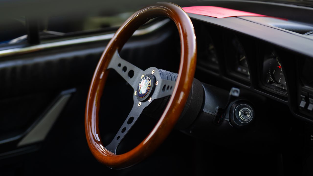 Wallpaper alfa romeo, car, steering wheel