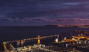 Preview wallpaper alicante, spain, sea, night