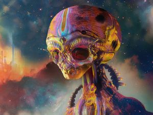 Preview wallpaper alien, art, colorful
