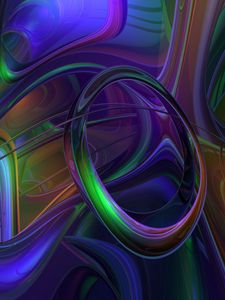 Preview wallpaper alloy, form, shape, colorful, rainbow