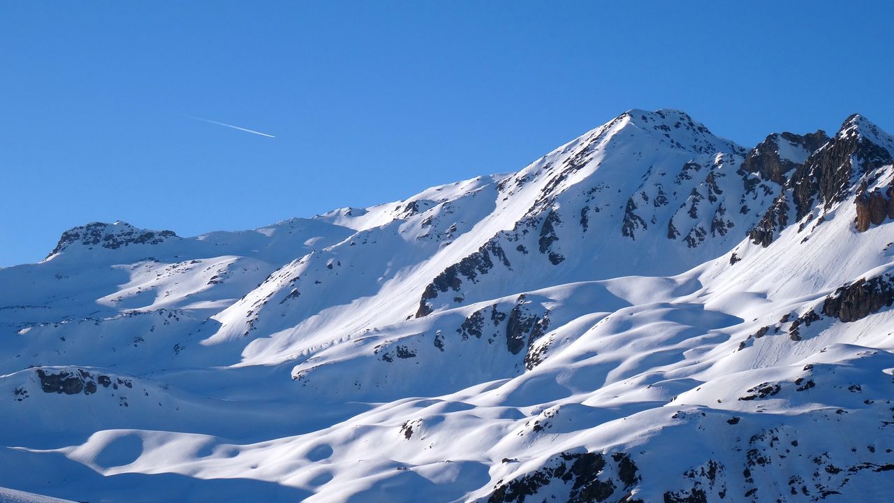 Wallpaper alps, mountains, snow, sky, peaks