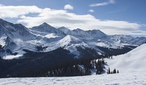 Preview wallpaper alps, mountains, snow, vertex