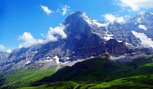 Preview wallpaper alps, switzerland, mountains, sky