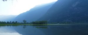 Preview wallpaper altai mountain, teletsky lake, tourists, vacation, leisure, tourism