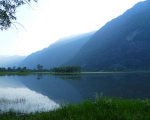 Preview wallpaper altai mountain, teletsky lake, tourists, vacation, leisure, tourism