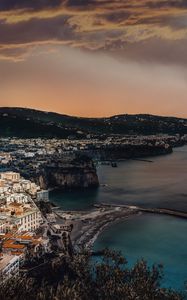 Preview wallpaper amalfi coast, city, bay, buildings, architecture, italy