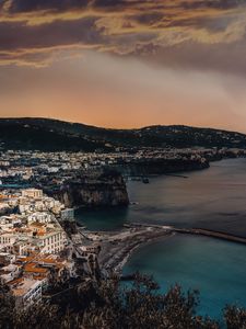 Preview wallpaper amalfi coast, city, bay, buildings, architecture, italy