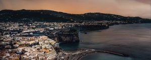 Preview wallpaper amalfi coast, city, bay, buildings, architecture, italy