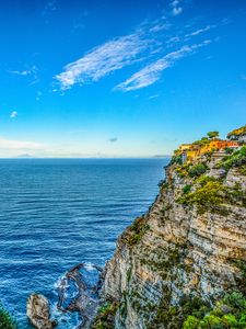 Preview wallpaper amalfi, italy, hill, sea