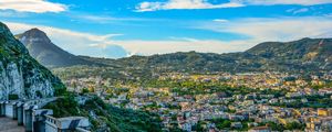 Preview wallpaper amalfi, italy, mountains, architecture