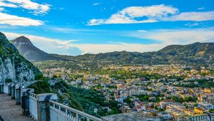 Preview wallpaper amalfi, italy, mountains, architecture