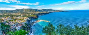 Preview wallpaper amalfi, italy, sea, sorrento, hdr