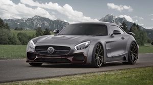 Preview wallpaper amg, mercedes-benz, gt3, c190, side view