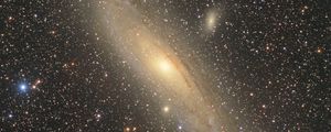 Preview wallpaper andromeda galaxy, galaxy, stars, space