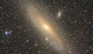 Preview wallpaper andromeda galaxy, galaxy, stars, space