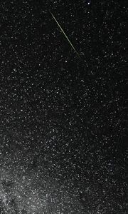 Preview wallpaper andromeda, galaxy, meteor, nebula, space