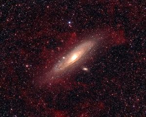 Preview wallpaper andromeda, galaxy, nebula, stars, space