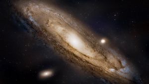 Preview wallpaper andromeda galaxy, space, stars, universe