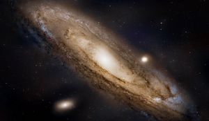 Preview wallpaper andromeda galaxy, space, stars, universe