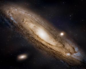 Preview wallpaper andromeda galaxy, space, stars, universe