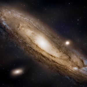 Preview wallpaper andromeda galaxy, space, stars, universe