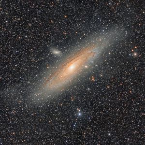 Preview wallpaper andromeda galaxy, spiral, stars, universe, space