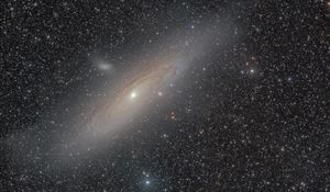 Preview wallpaper andromeda, galaxy, stars, space