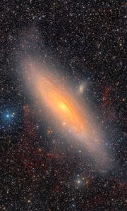 Preview wallpaper andromeda, galaxy, stars, space, universe